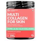 Carbamide Forte Multi Collagen For Skin Type I, II, III, V & X Powder - Watermelon