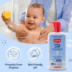 LuvLap Baby Wash with Milk Protein, Oatmeal, Shea Butter and Vitamin E