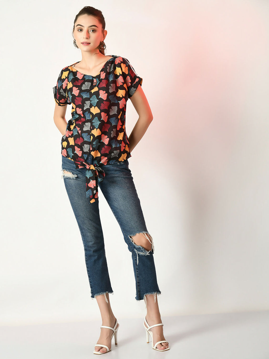 Myshka Women's Multi Printed Top