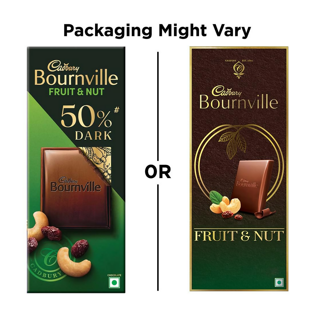 Cadbury Bournville Fruit And Nut Dark Chocolate Bar