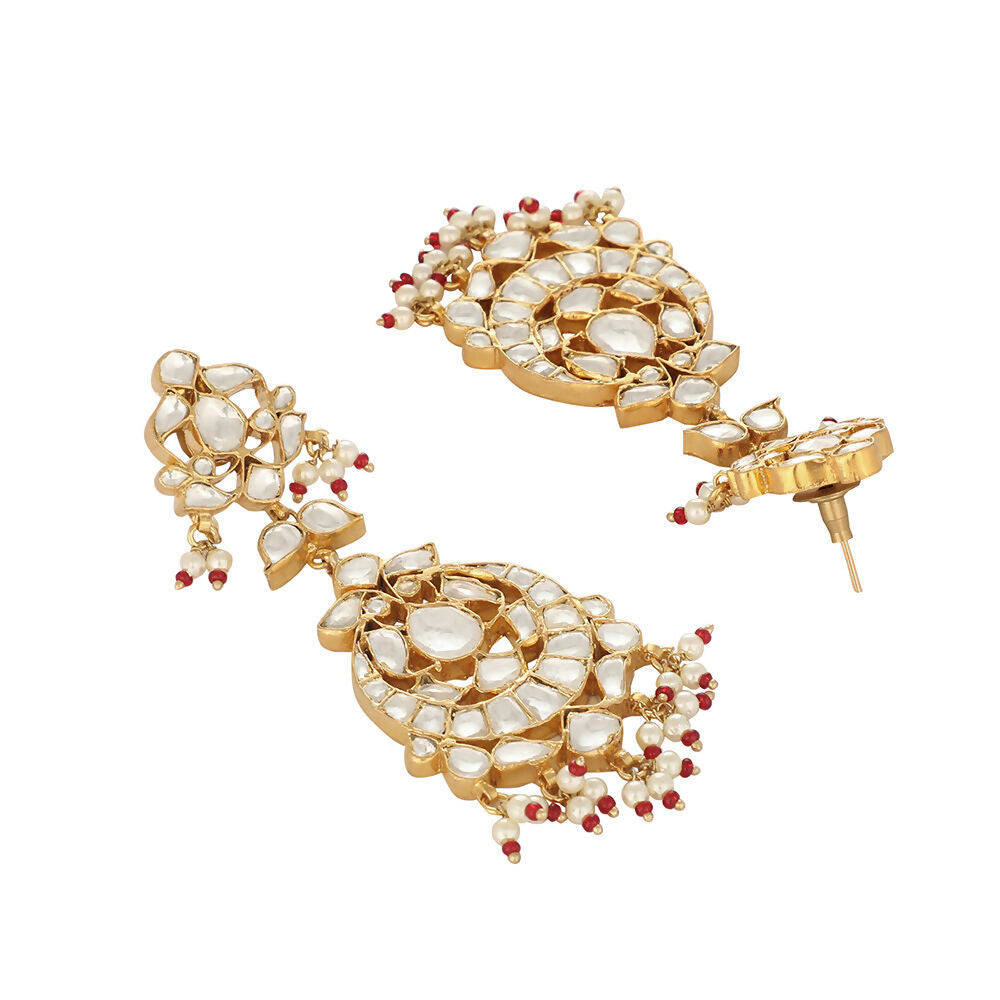 Nuyug 22K Gold Plated Serenoor Pearl Chandbali Earrings - Distacart