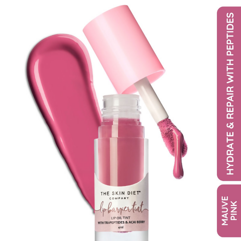 The Skin Diet Company Lip Barrier Tint High Shine Gloss Oil - Desert Rose