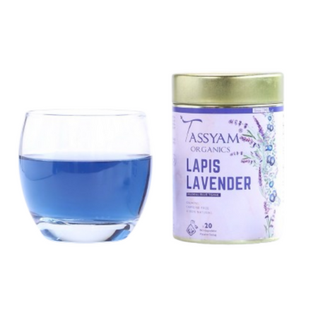Tassyam Organics Lapis Lavender Biodegradable Tisane Teabags