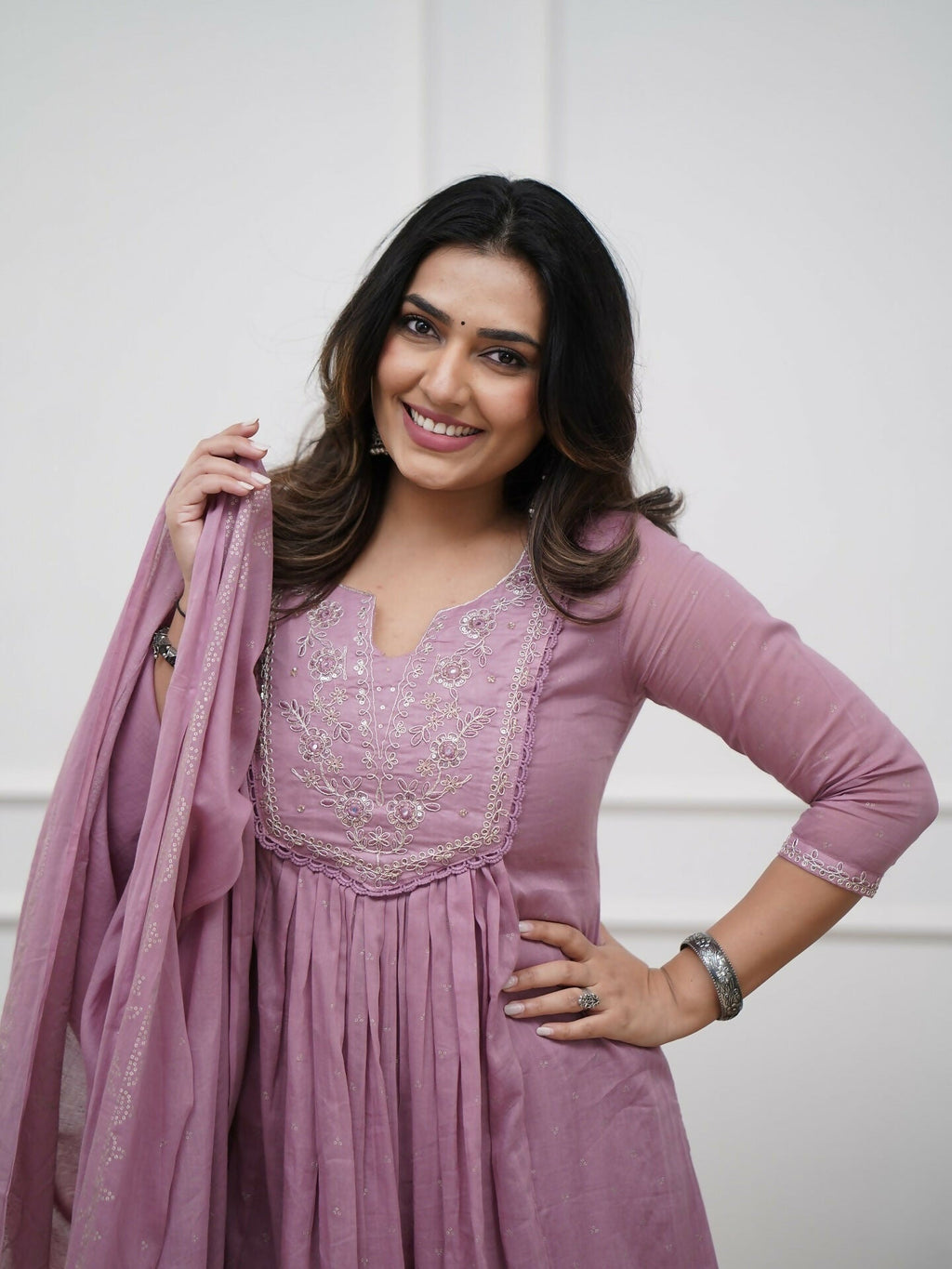 The52 Women's Beautiful Cotton Fabric Embroidery Work Straight Kurta Pant and Dupatta Set - Distacart