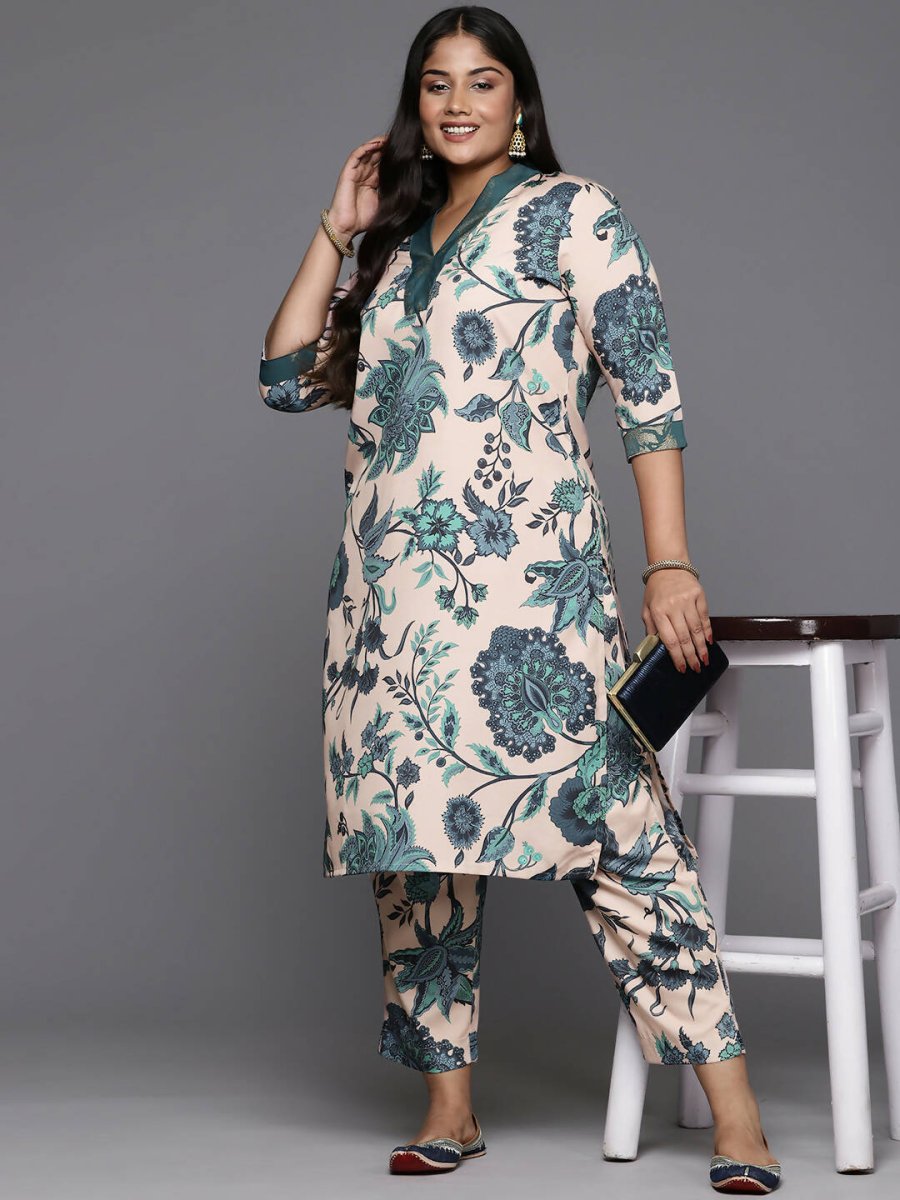 Ahalyaa Women's Traditional wear Kurta Set - Tan