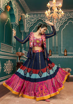 AI Fashion Multi Color Poly Maska Silk Designer Navratri Lehenga Choli Collection