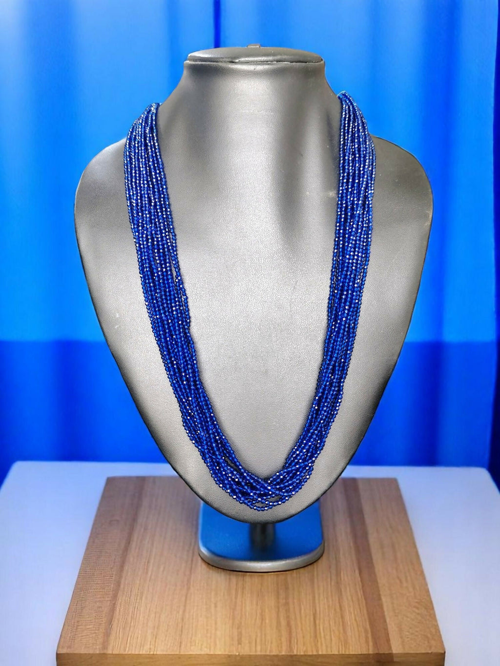 Inhanns Crystal Beads Luxe Edition – Multi-Layered Necklace - Royal Blue