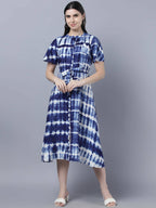 Myshka Stylish Multicolor Half Sleeve Women's Dress - Distacart