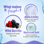 Aqualogica Illuminate+ Dewy Sunscreen SPF 50+ PA++++ with Wild Berries & Alpha Arbutin, Protection Against Uva/B & Blue Light Protection - Distacart
