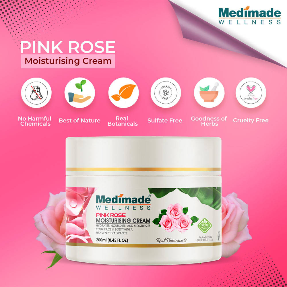 Medimade Wellness Pink Rose Moisturising Cream