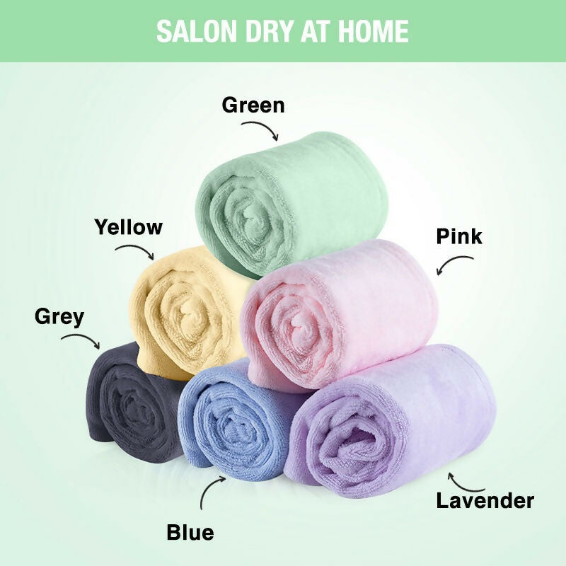 Nykaa Naturals Microfiber Hair Wrap for Frizz Free & Shiny Hair - Green