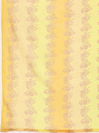 Ahalyaa Women's Traditional Semi Stitch Saree - Yellow
