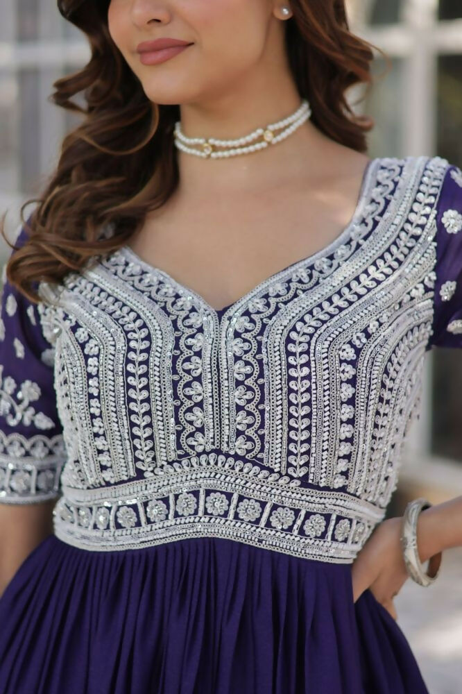 Vastranavya Mustard Star Georgette with Embroidery Beads Sequins Work Fancy Kurti & Lehenga