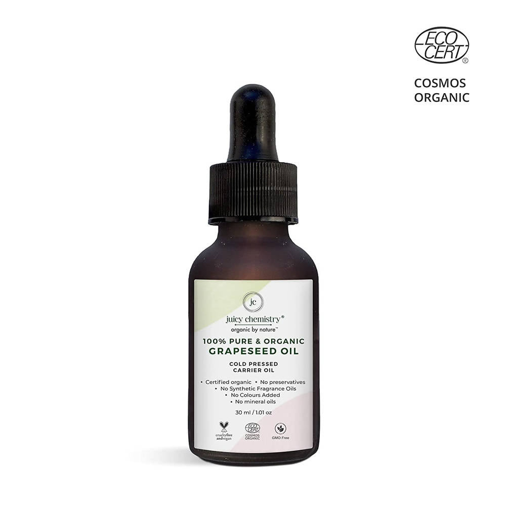 Juicy Chemistry Pure & Organic Grapeseed Cold Pressed Carrier Oil