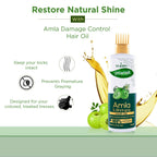 VI-JOHN Prakritik Amla & Bhringraj Hair Oil For premature greying, 100% Natural Bio-Actives