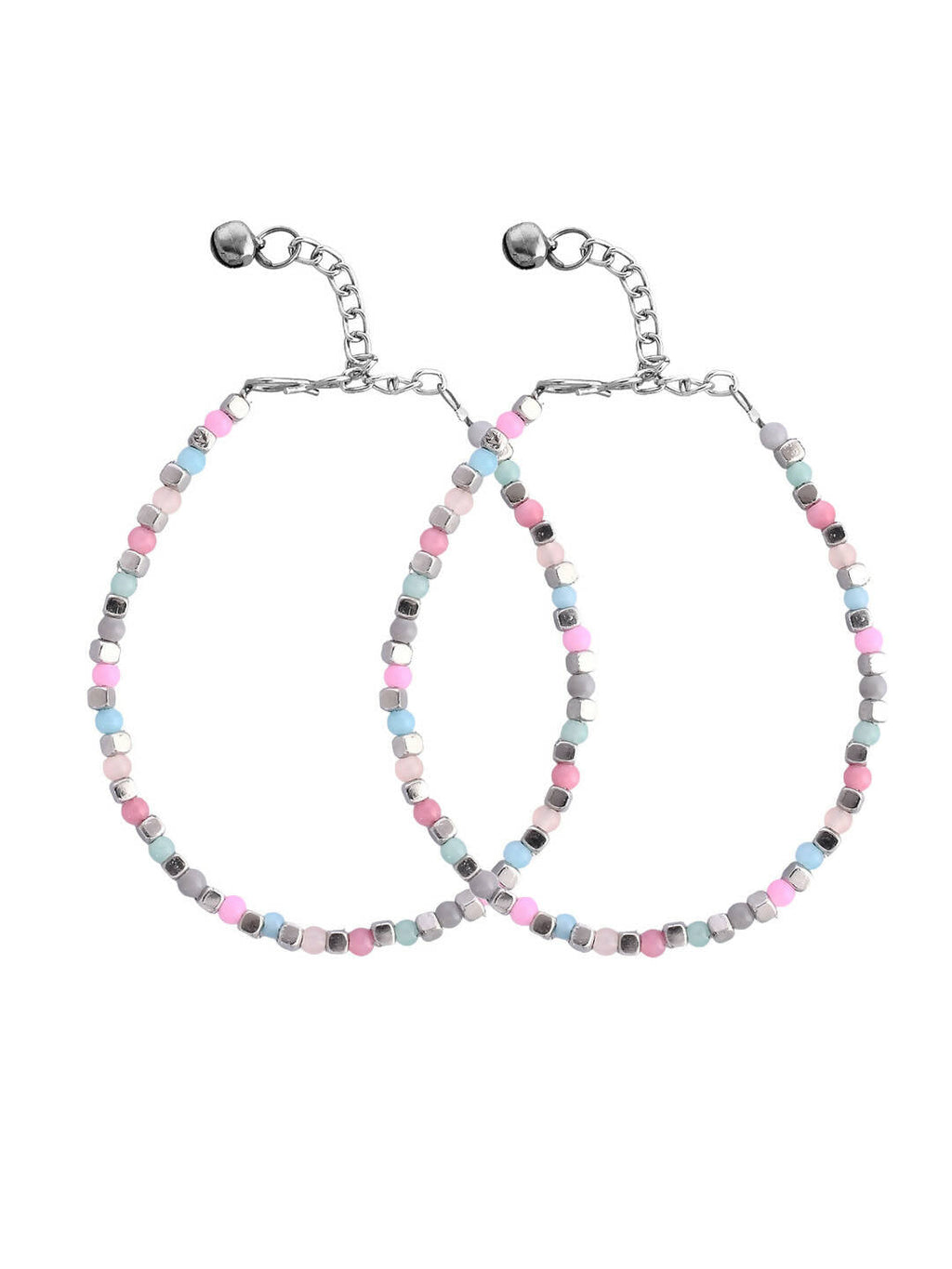 VOJ Women Multi Color stainless steel Anklet - Distacart