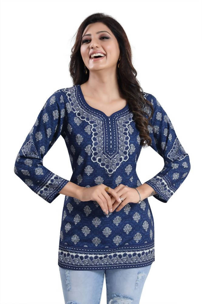 Snehal Creations Bright as Summer Cool Printed Tunic Top