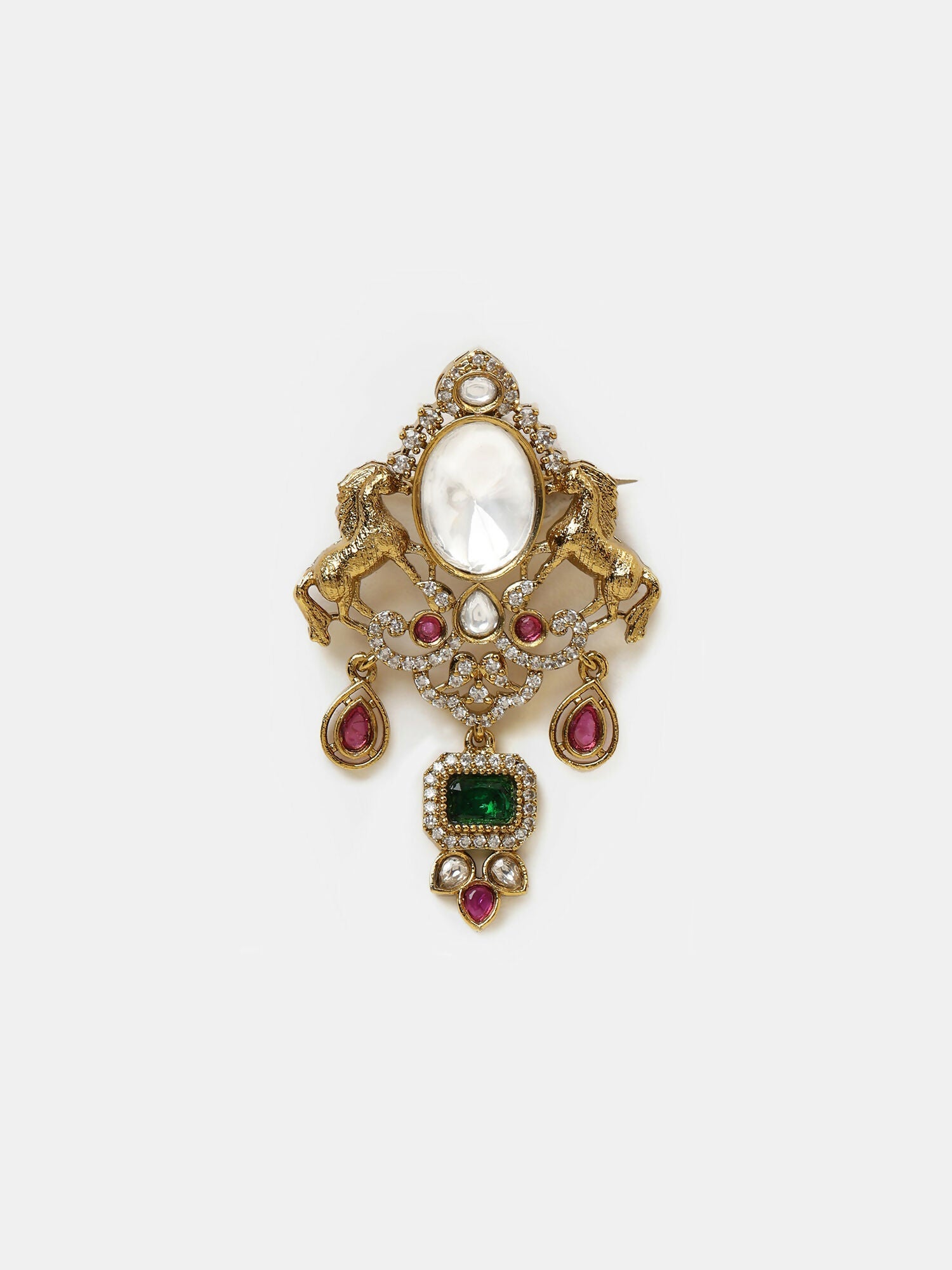 Ruby Raang Emerald Grace Brooch