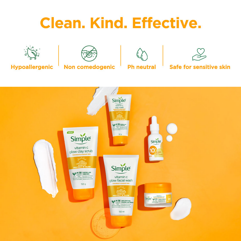 Simple Protect N Glow Vitamin C Brighten Clay Mask - Distacart