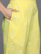 Ahalyaa Women's Traditional wear Kurta Set - Yellow