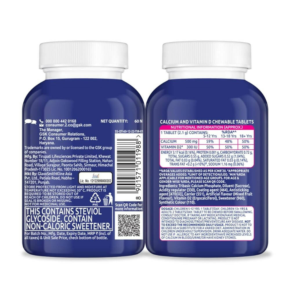 Centrum OstoCalcium Total Chewables Tablets - Mixed Fruit - Distacart