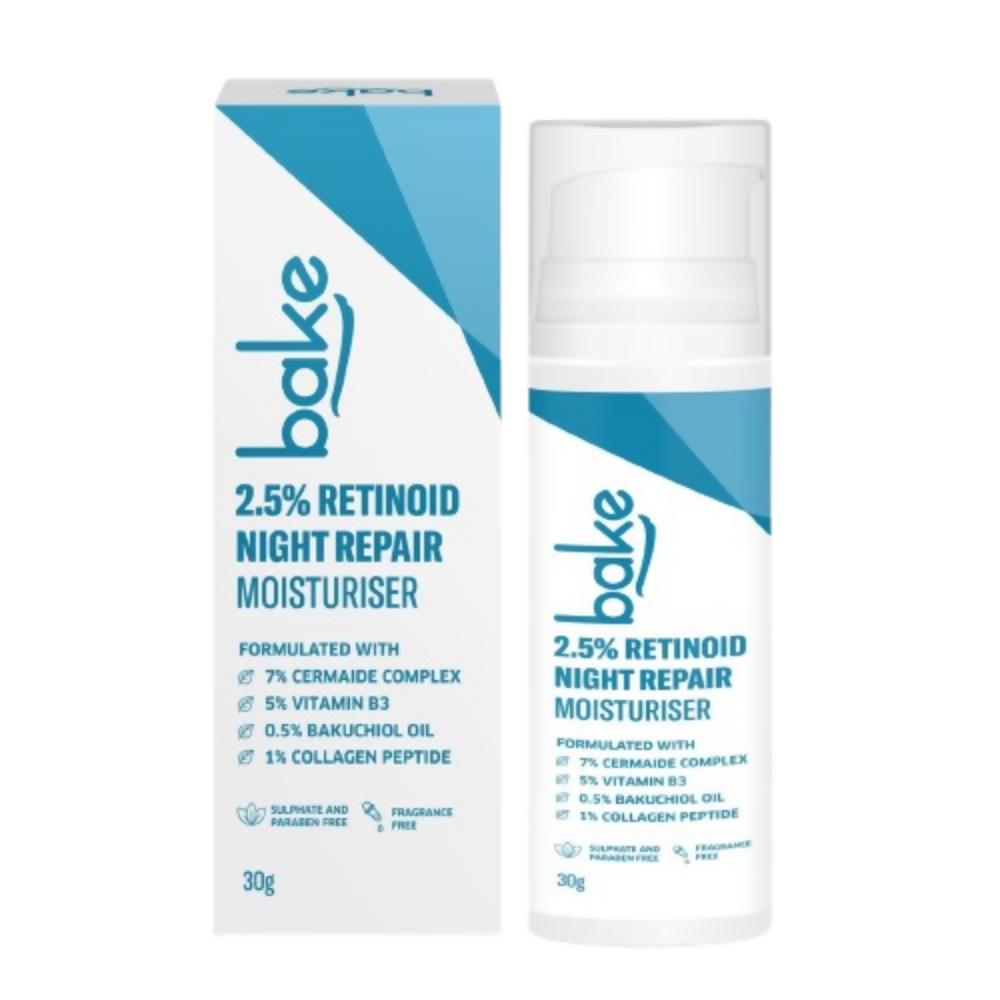 Bake 2.5% Retinoid Night Cream Bakuchiol Oil