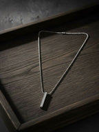 NVR Men's Silver Plated Chain With Pendant