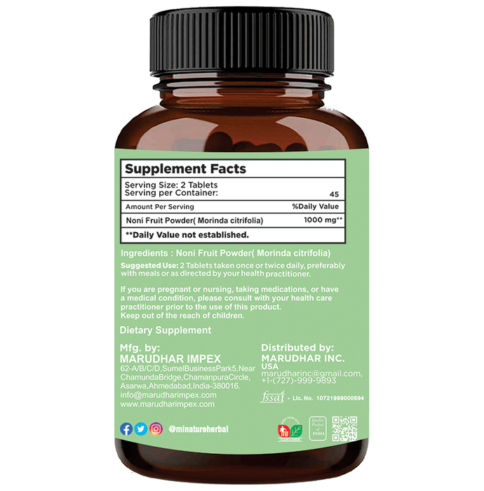 Minature Noni Fruit Tablets