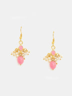 Ruby Raang Rosebud Glow Earrings - Distacart