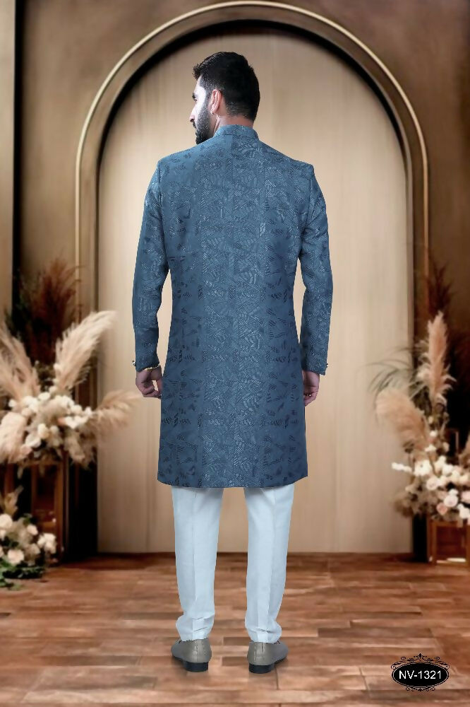Joban Fashion Men's Blue TR Kurta with Pyjama