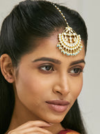 Nuyug 22k Gold Plated Crescent Maang Tikka - Distacart