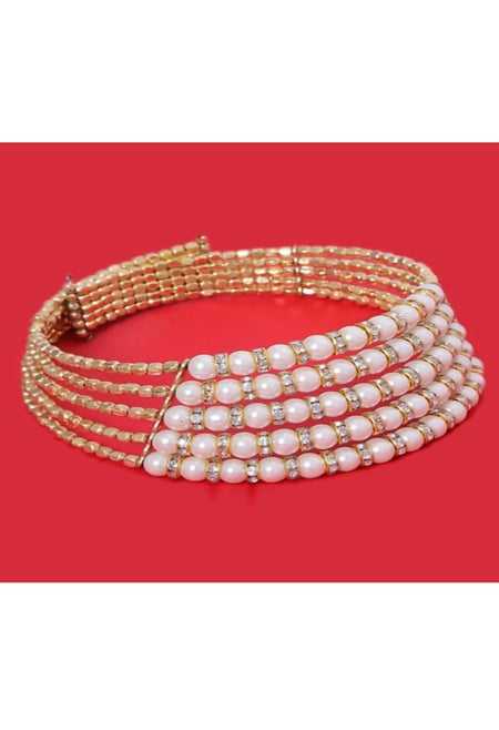 Mominos Fashion Johar Kamal Oxidised Pearls work Hasli Design Choker