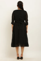PAVONINE Buta-Design Black Dress For Girls & Women - Distacart