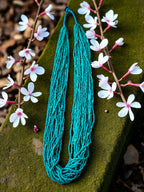 Inhanns Rangsaaz 20-Layer Luxe Long Beaded Only Necklace - Sea Green Only Necklace