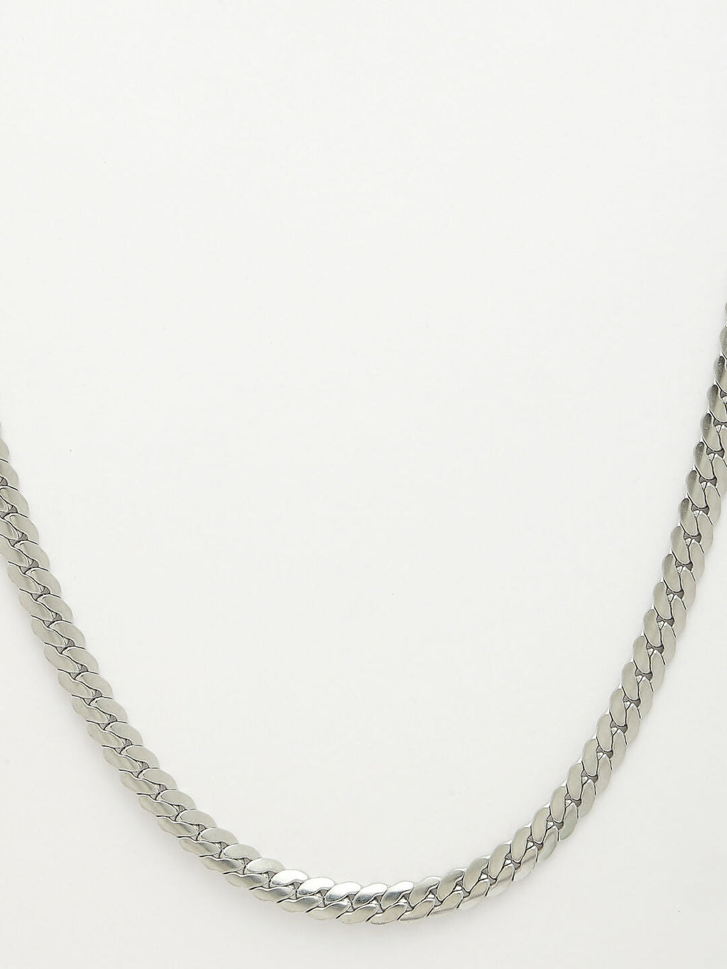 NVR Men's Silver-Plated Stainless Steel Chain