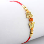 Ethnic Butterfly Rudraksha Rakhi & Cadbury Temptations