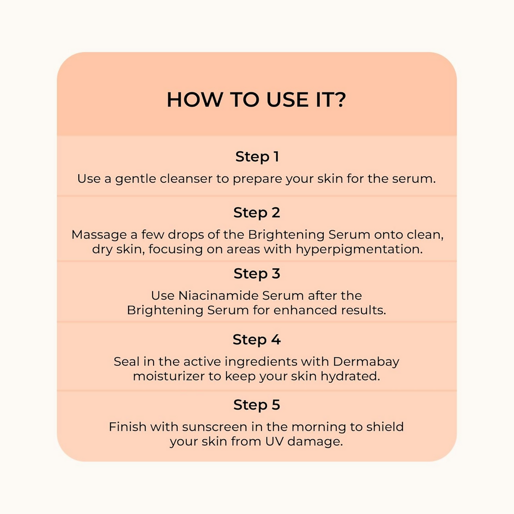 Dermabay Skin Brightening Face Serum With Kojic Acid & Alpha Arbutin