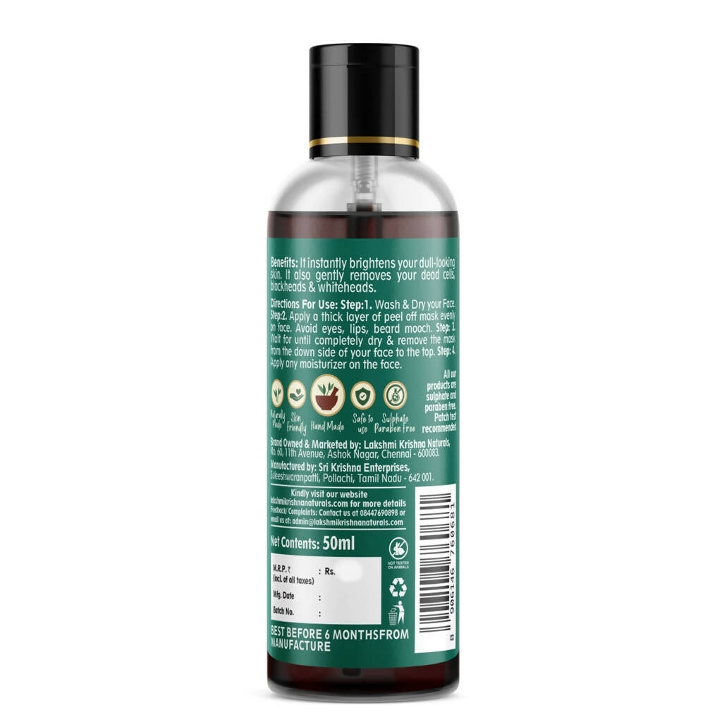Lakshmi Krishna Naturals Charcoal Peel Off Mask