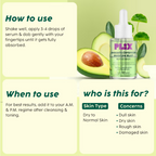 PLIX The Plant Fix Barrier Repair Combo Kit with Avocado Ceramide Moisture Rush Serum, Cleanser & Cream