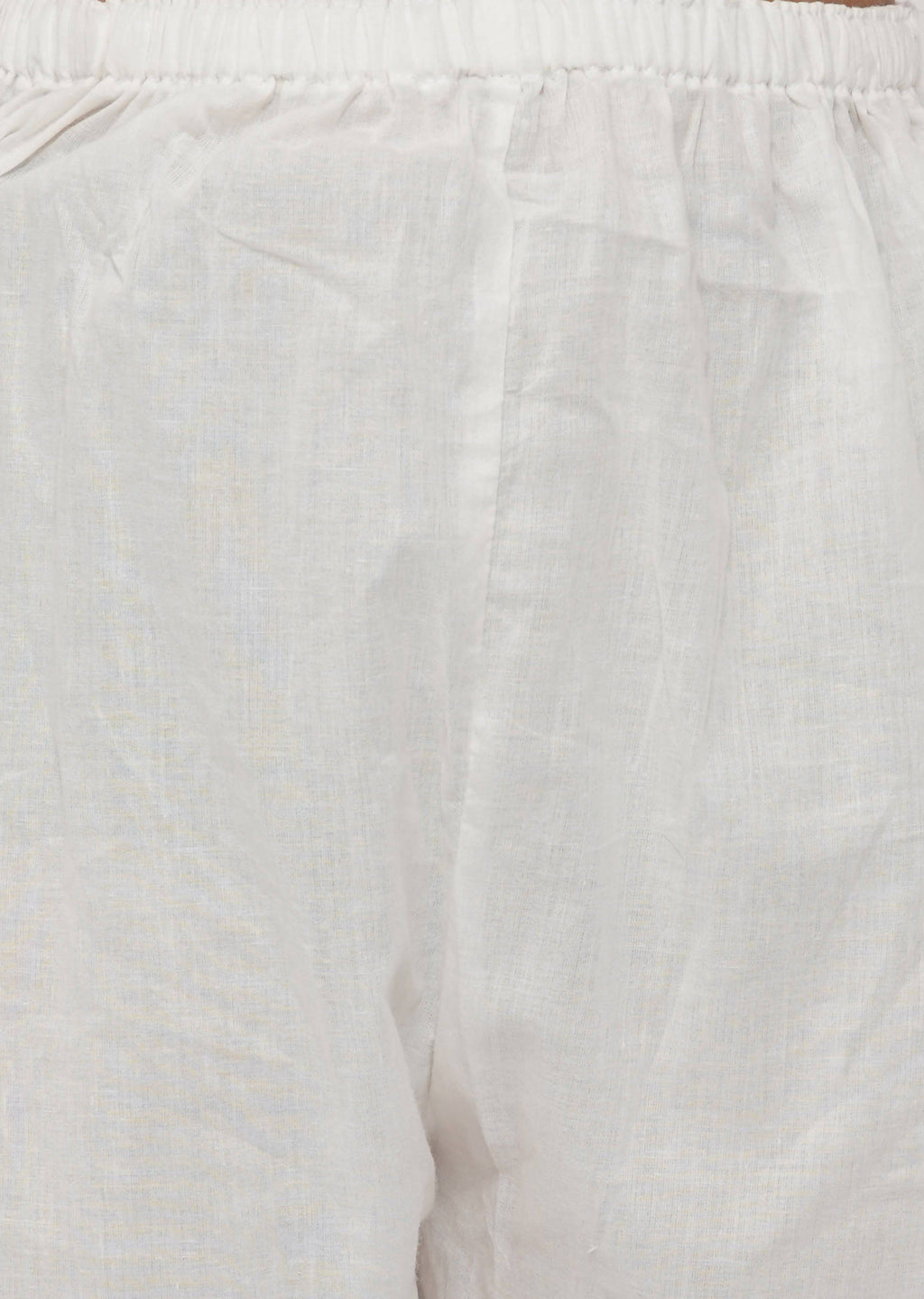 Little Bansi Boys Cotton Block Print Floral Kurta with Pearl Buttons & Pyjama in Pink & Cream