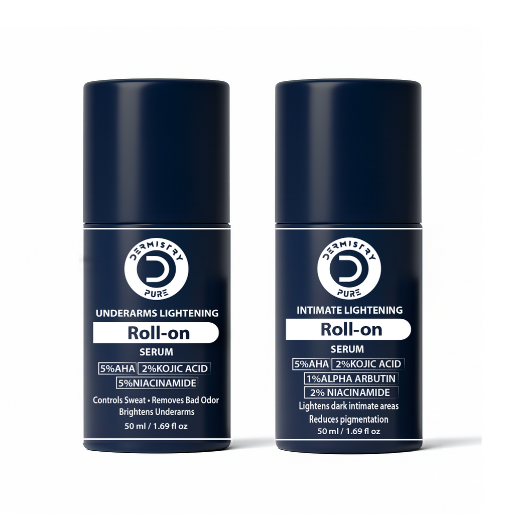 Dermistry Intimate Lightening Brightening & Underarm Deodorant Roll On Serum For Dark Spots Pigmentation