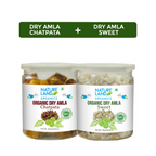 Nature Land Organics Dry Amla Chatpata+Dry Amla Sweet