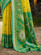 Shree Shyam Fashion Mustard Soft Silk Saree - Distacart