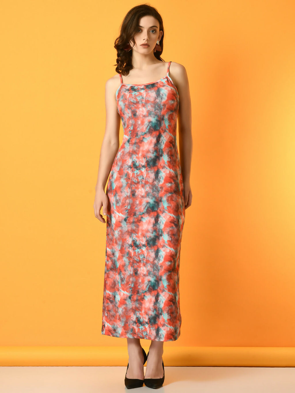 Myshka Women's Multi Printed Party Dress - Distacart