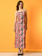 Myshka Women's Multi Printed Party Dress - Distacart