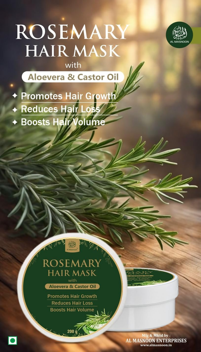 Al Masnoon Rosemary Hair Mask with Aloe Vera & Castor Oil - Distacart
