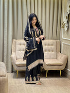 Teeya Creation Black Color Chinon Silk Party Wear Trending Palazzo Set - Distacart