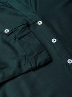 Juniper Women Solid Viscose Rayon Asymmetric Kurta (Dark Green) - Distacart