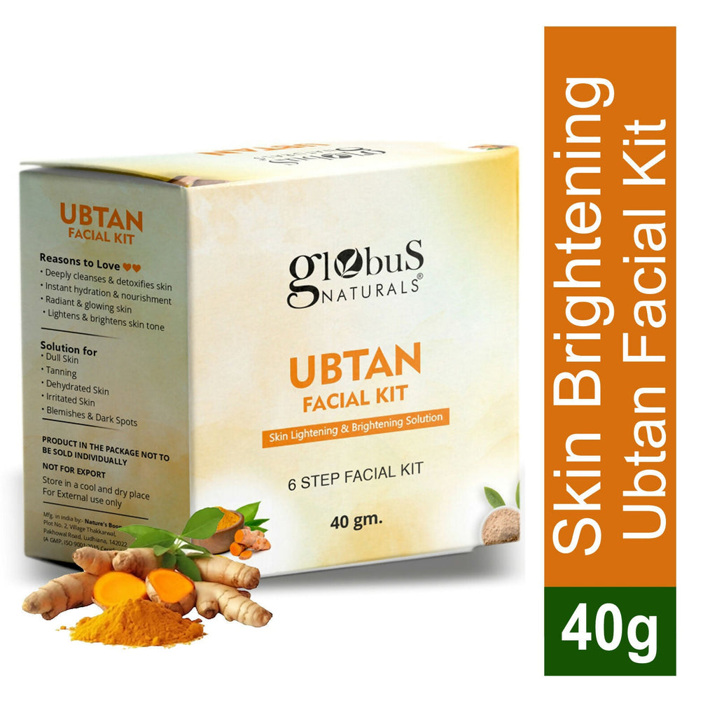 Globus Naturals Brightening Ubtan 6 Step Facial Kit - Distacart