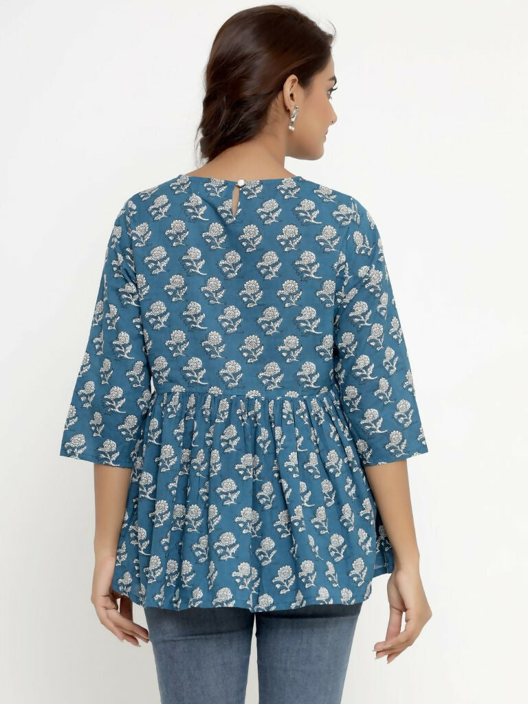 Miravan Women's Cotton Floral Print Tunics